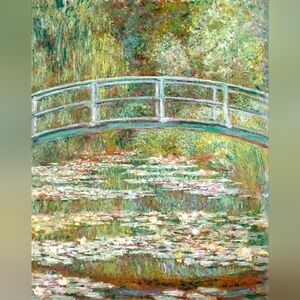 Bridge over a Pond of Water Lilies by Claude Monet, Art Print
